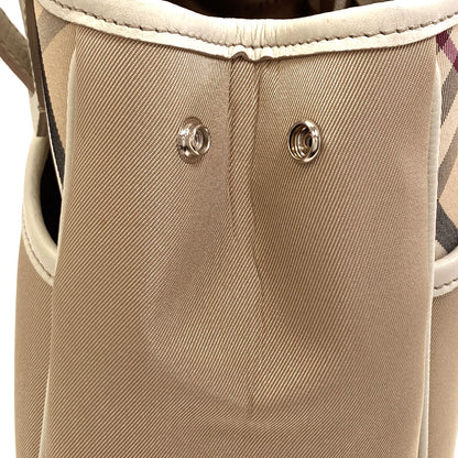 BURBERRY Burberry Check Handbag Canvas LeatherLadies [Used]