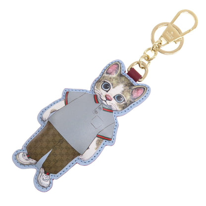 GUCCI Keyring Boris x Higuchi Yuko Collaboration Cat key ring PVC Ladies [Used]