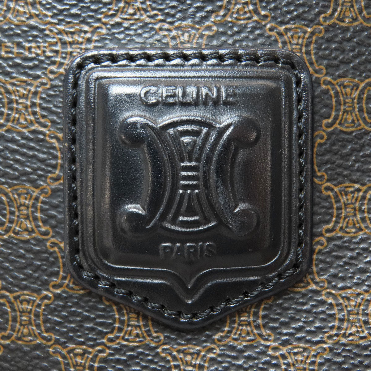 CELINE Macadam pattern Tote Bag Leather Ladies [Used]