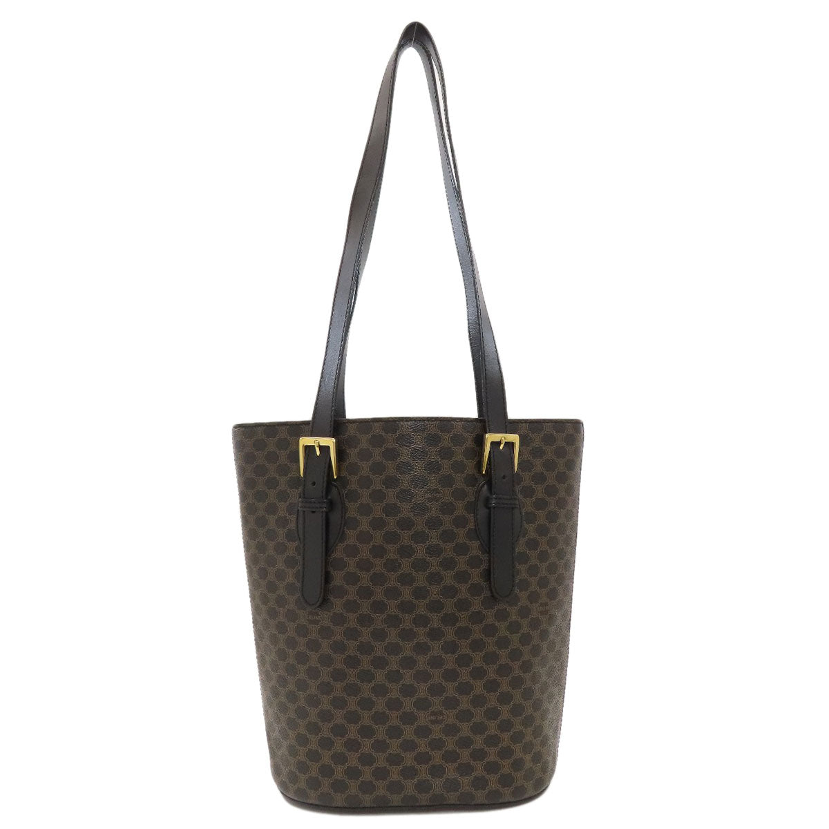 CELINE Macadam pattern Tote Bag Leather Ladies [Used]
