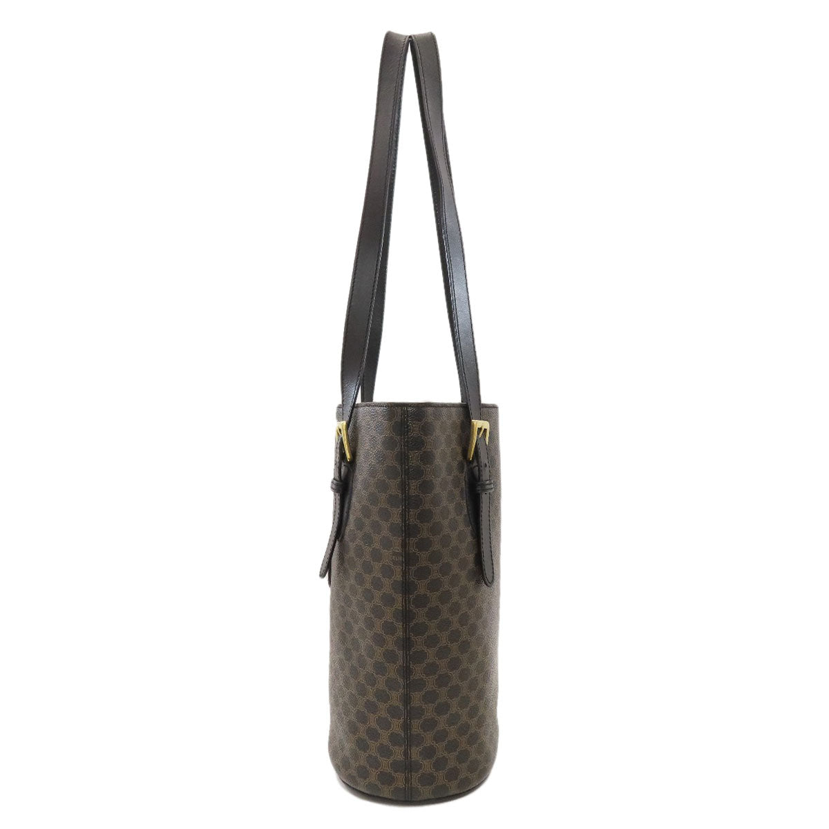 CELINE Macadam pattern Tote Bag Leather Ladies [Used]