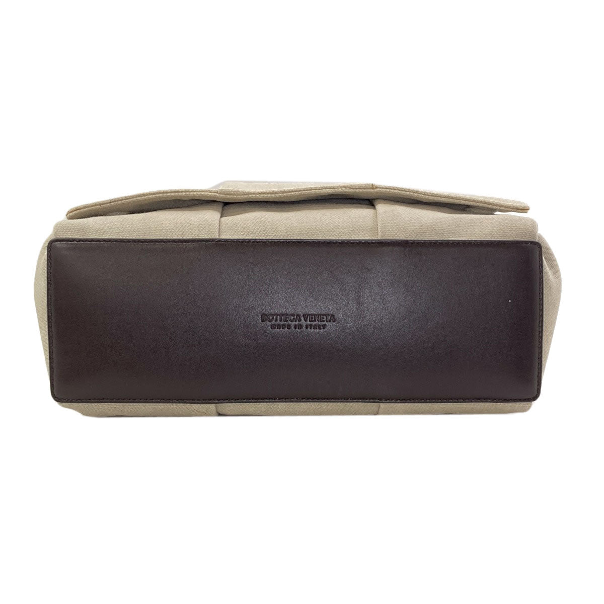 BOTTEGA VENETA Arco Flap Messenger Shoulder Bag Canvas LeatherLadies [Used]