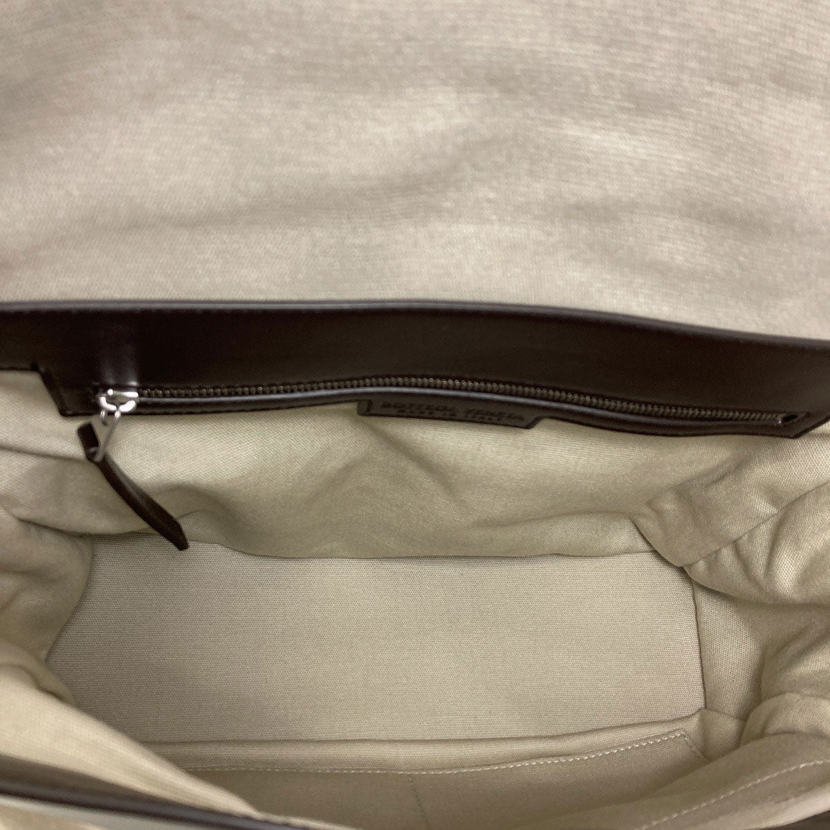 BOTTEGA VENETA Arco Flap Messenger Shoulder Bag Canvas LeatherLadies [Used]