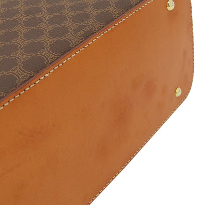 CELINE Macadam pattern Triomphe Handbag PVC Ladies [Used]