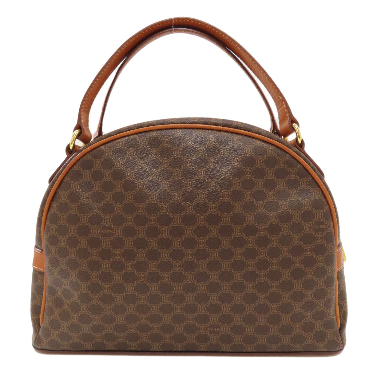 CELINE Macadam pattern Triomphe Handbag PVC Ladies [Used]