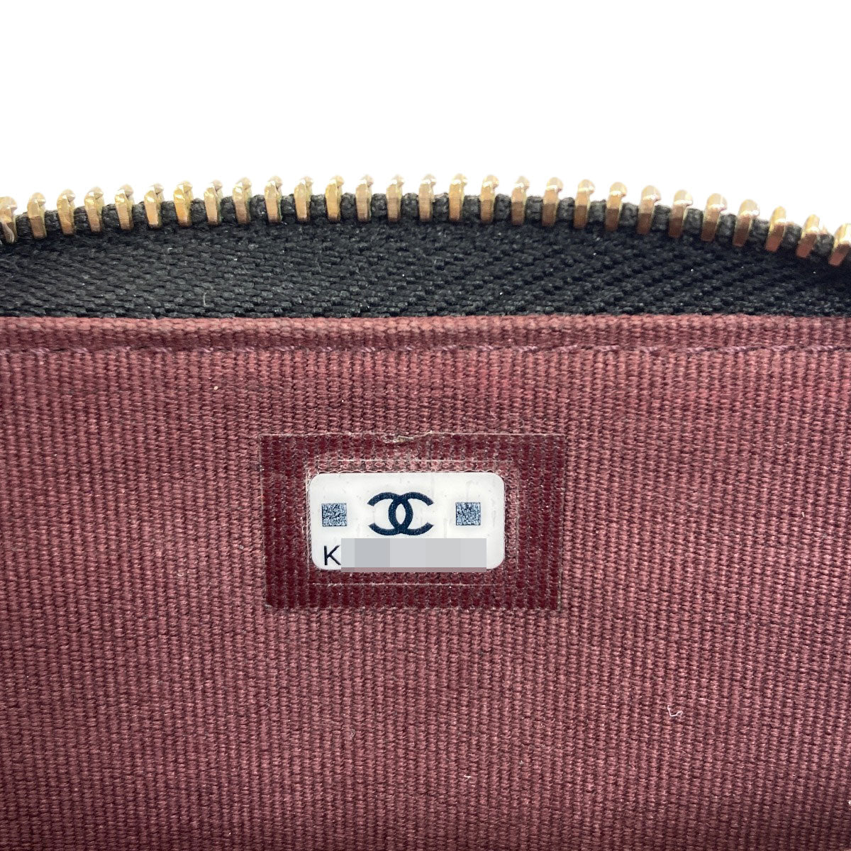 CHANEL COCO Mark Matelasse GoldHardware Card Case Grained Calfskin Skin Ladies [Used]