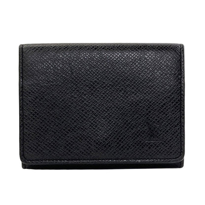 LOUIS VUITTON M64595 Anne Vert Cult De Visit Card Case Taiga Ladies [Used]