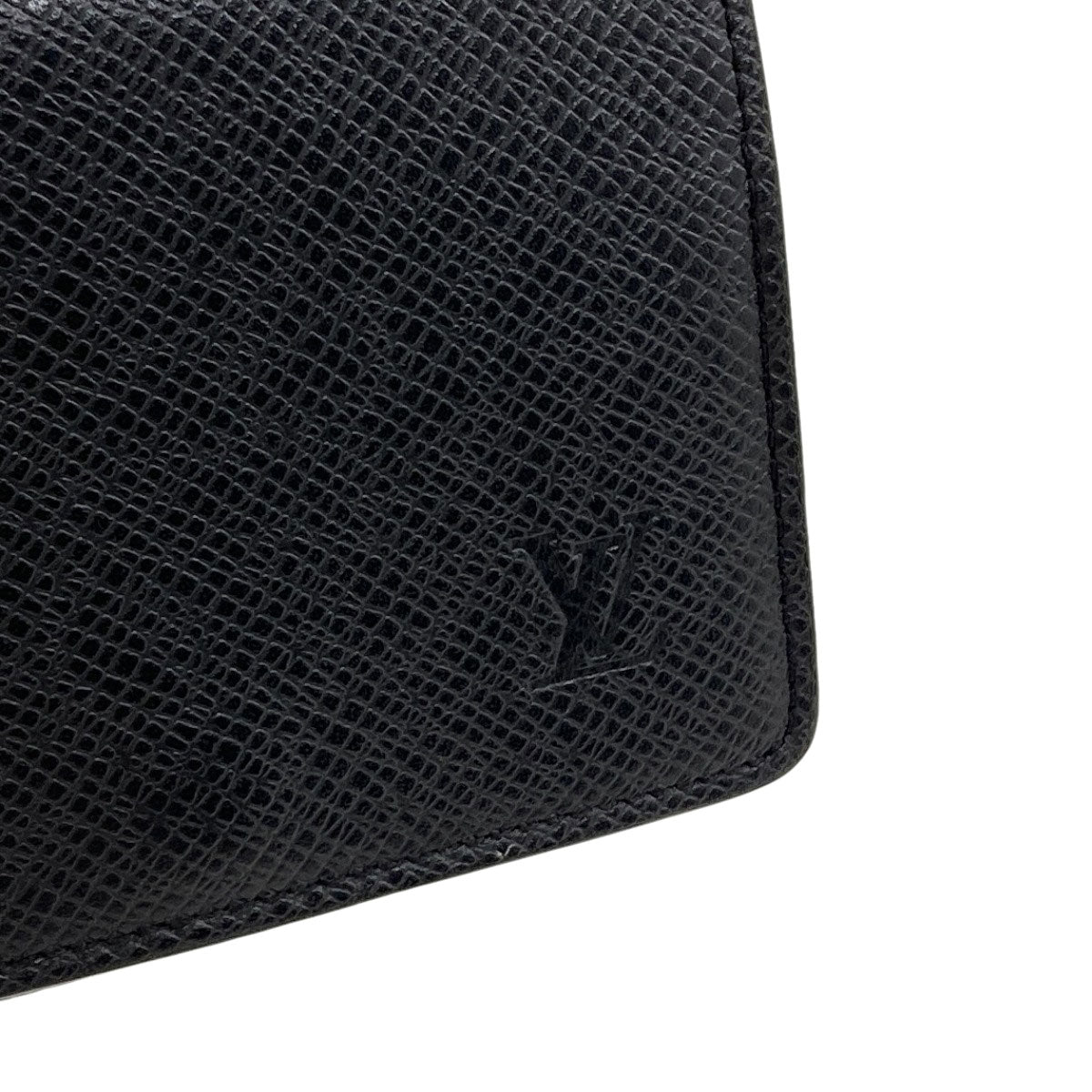 LOUIS VUITTON M64595 Anne Vert Cult De Visit Card Case Taiga Ladies [Used]