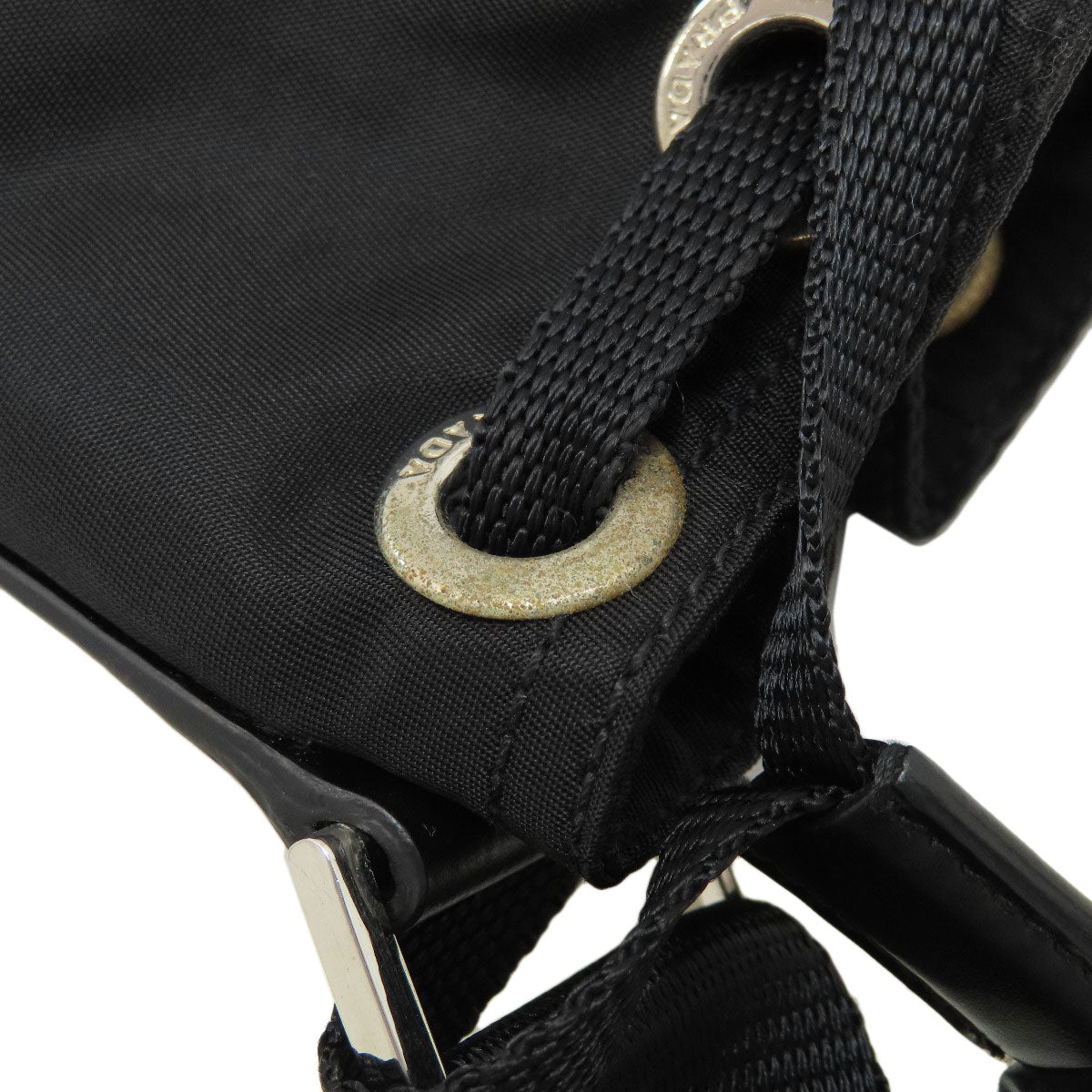 PRADA Logo Hardware Shoulder Bag Nylon Ladies [Used]