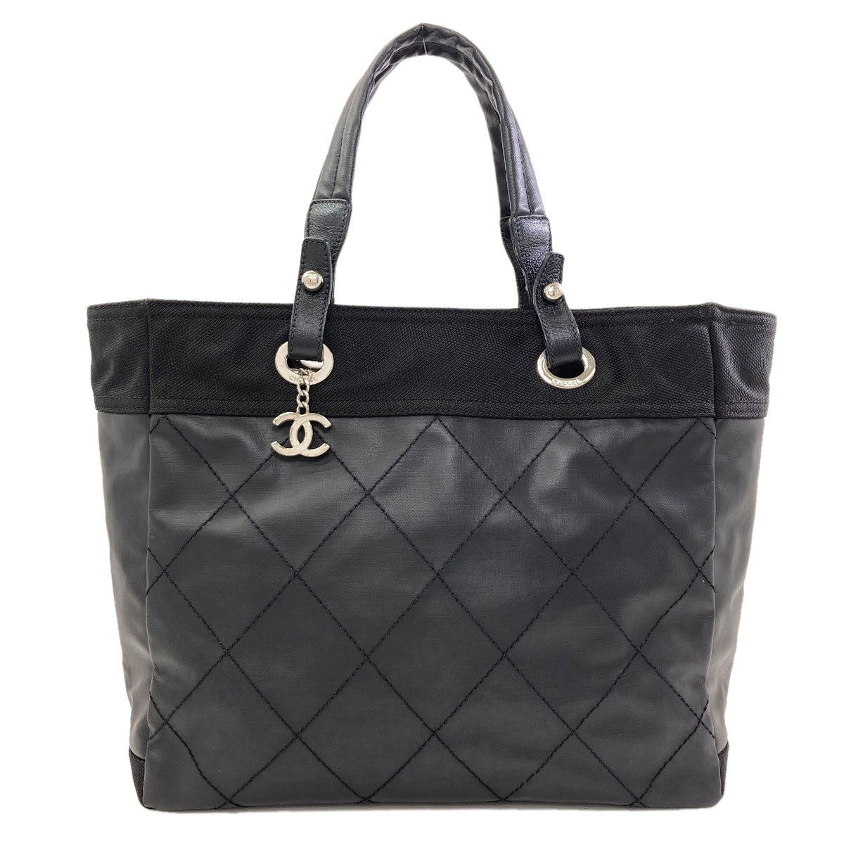 CHANEL Pali Biarritz Tote SilverHardware Tote Bag Coating canvas Ladies [Used]