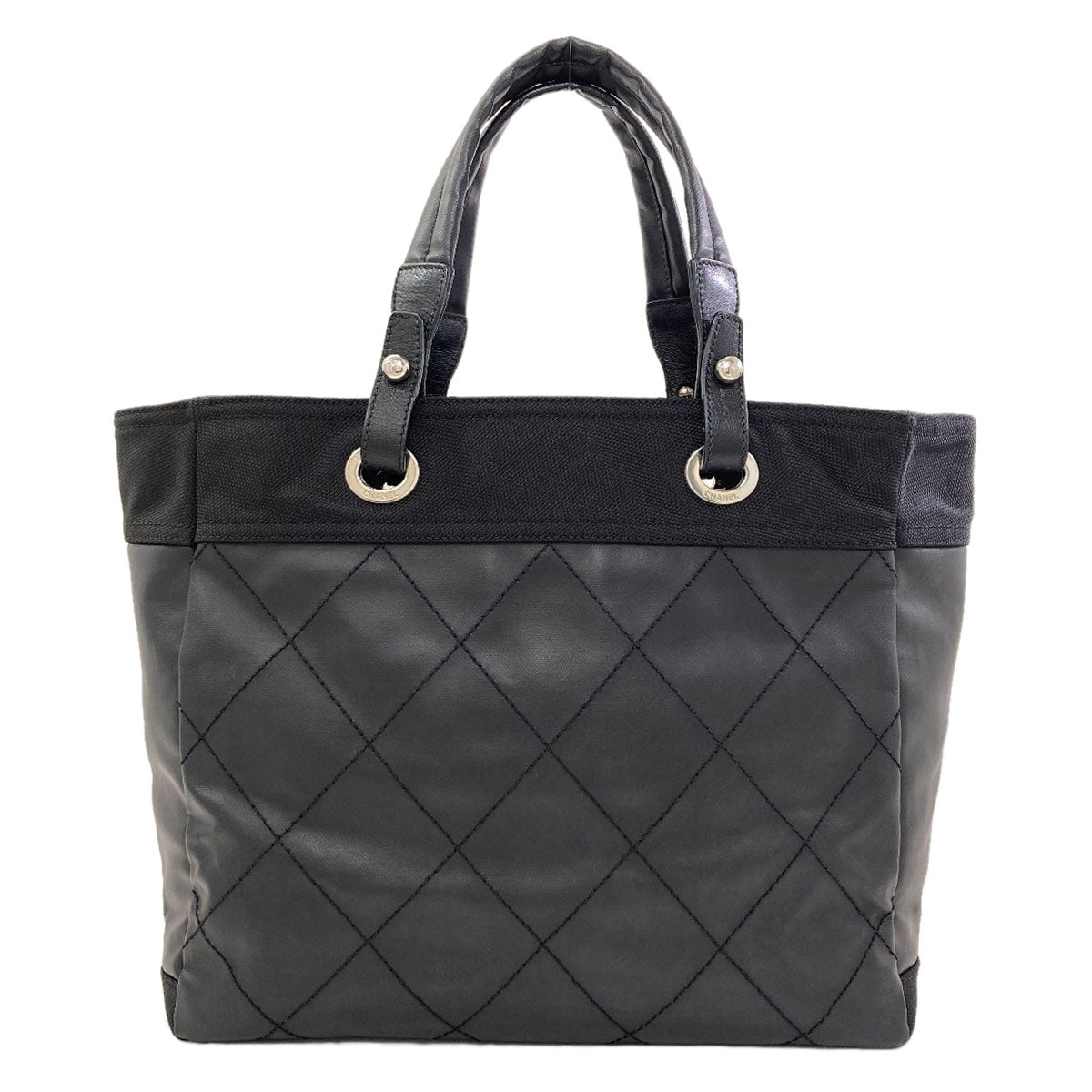 CHANEL Pali Biarritz Tote SilverHardware Tote Bag Coating canvas Ladies [Used]