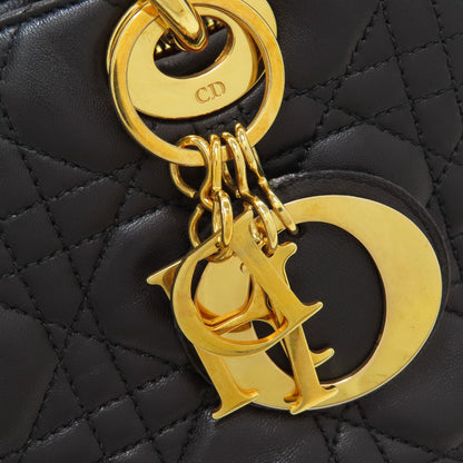 CHRISTIAN DIOR Lady Dior Handbag Lambskin Ladies [Used]