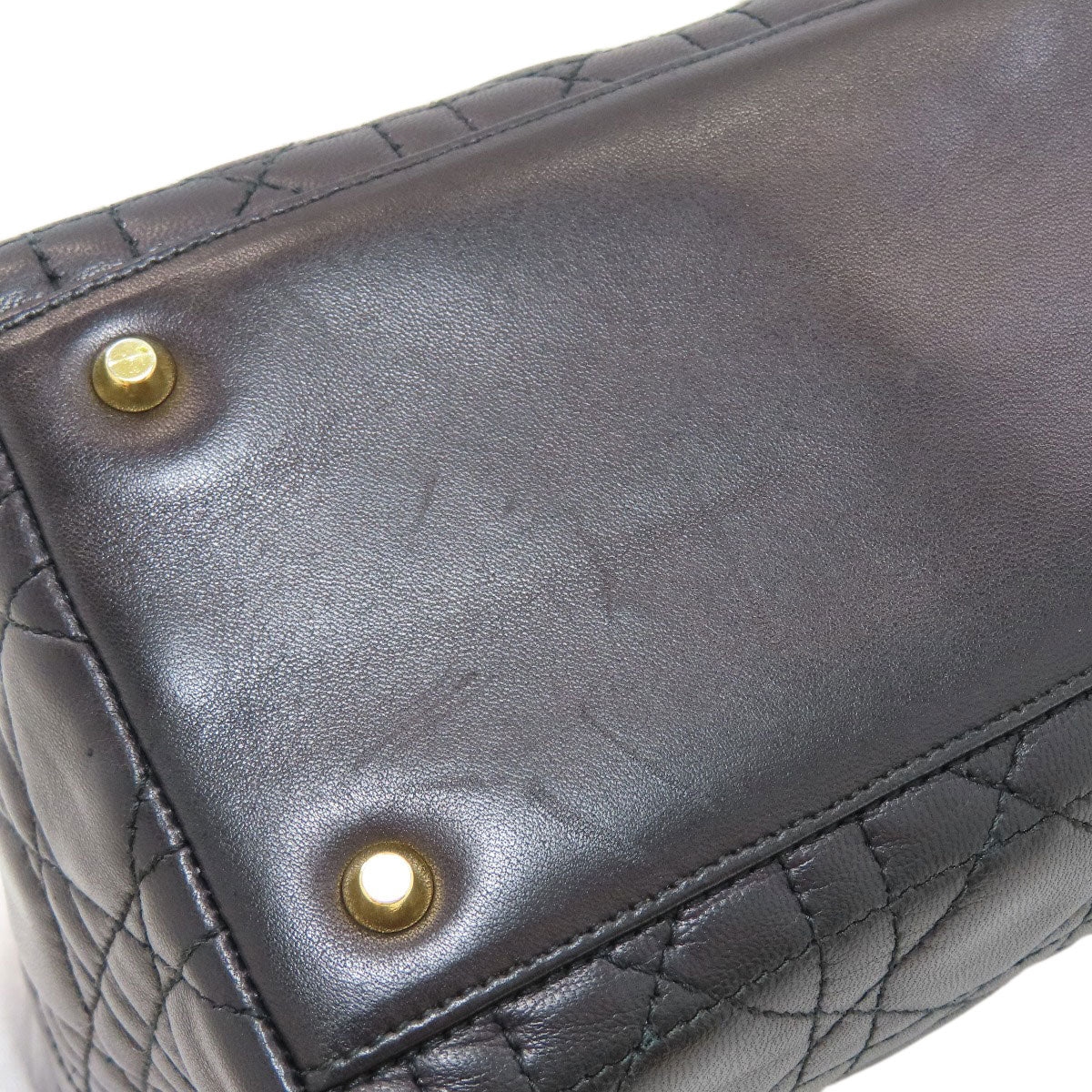 CHRISTIAN DIOR Lady Dior Handbag Lambskin Ladies [Used]