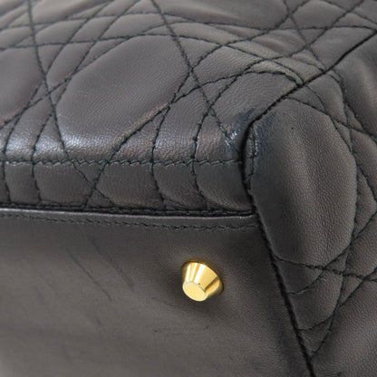 CHRISTIAN DIOR Lady Dior Handbag Lambskin Ladies [Used]