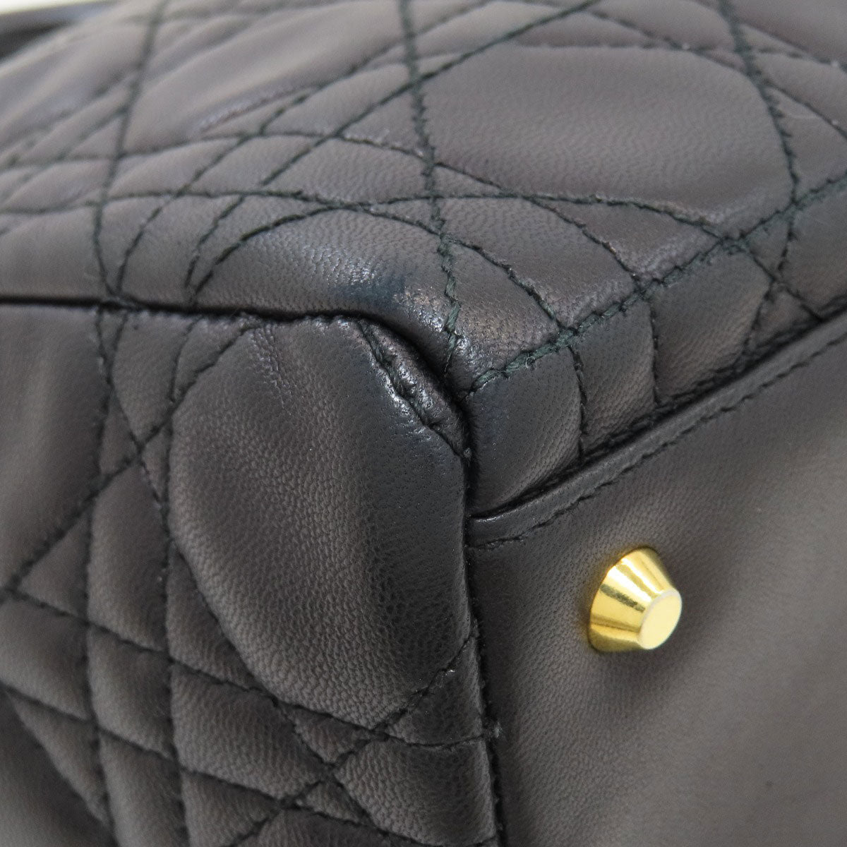 CHRISTIAN DIOR Lady Dior Handbag Lambskin Ladies [Used]