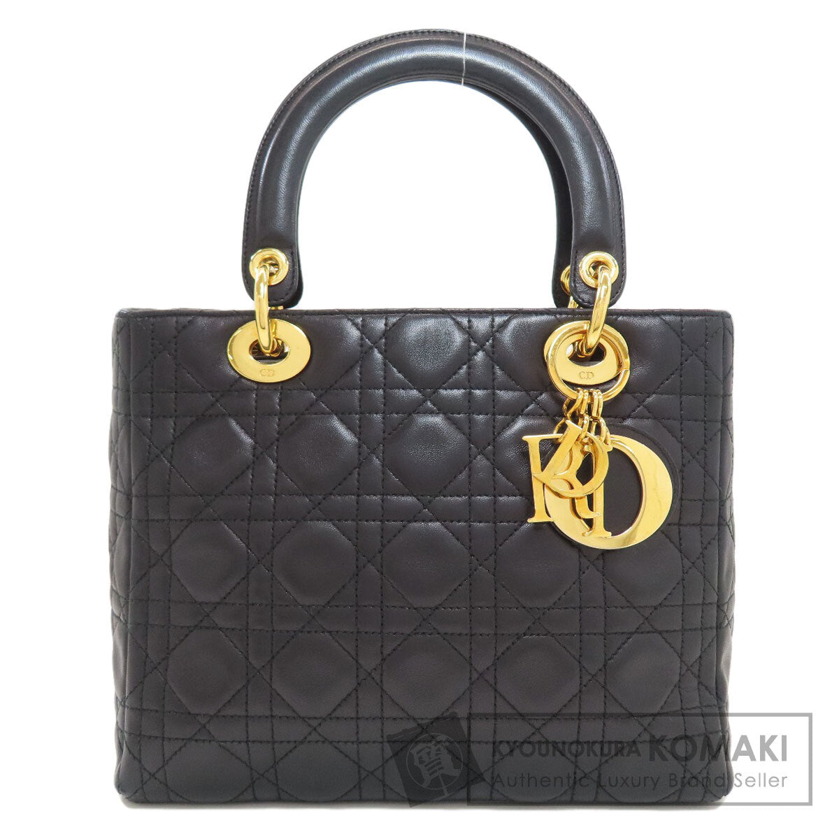 CHRISTIAN DIOR Lady Dior Handbag Lambskin Ladies [Used]