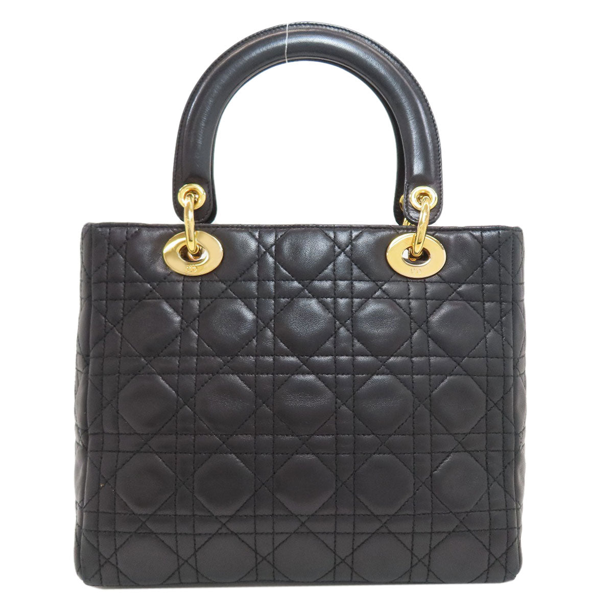 CHRISTIAN DIOR Lady Dior Handbag Lambskin Ladies [Used]