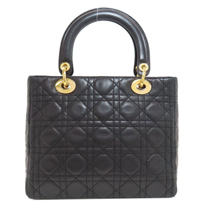 CHRISTIAN DIOR Lady Dior Handbag Lambskin Ladies [Used]