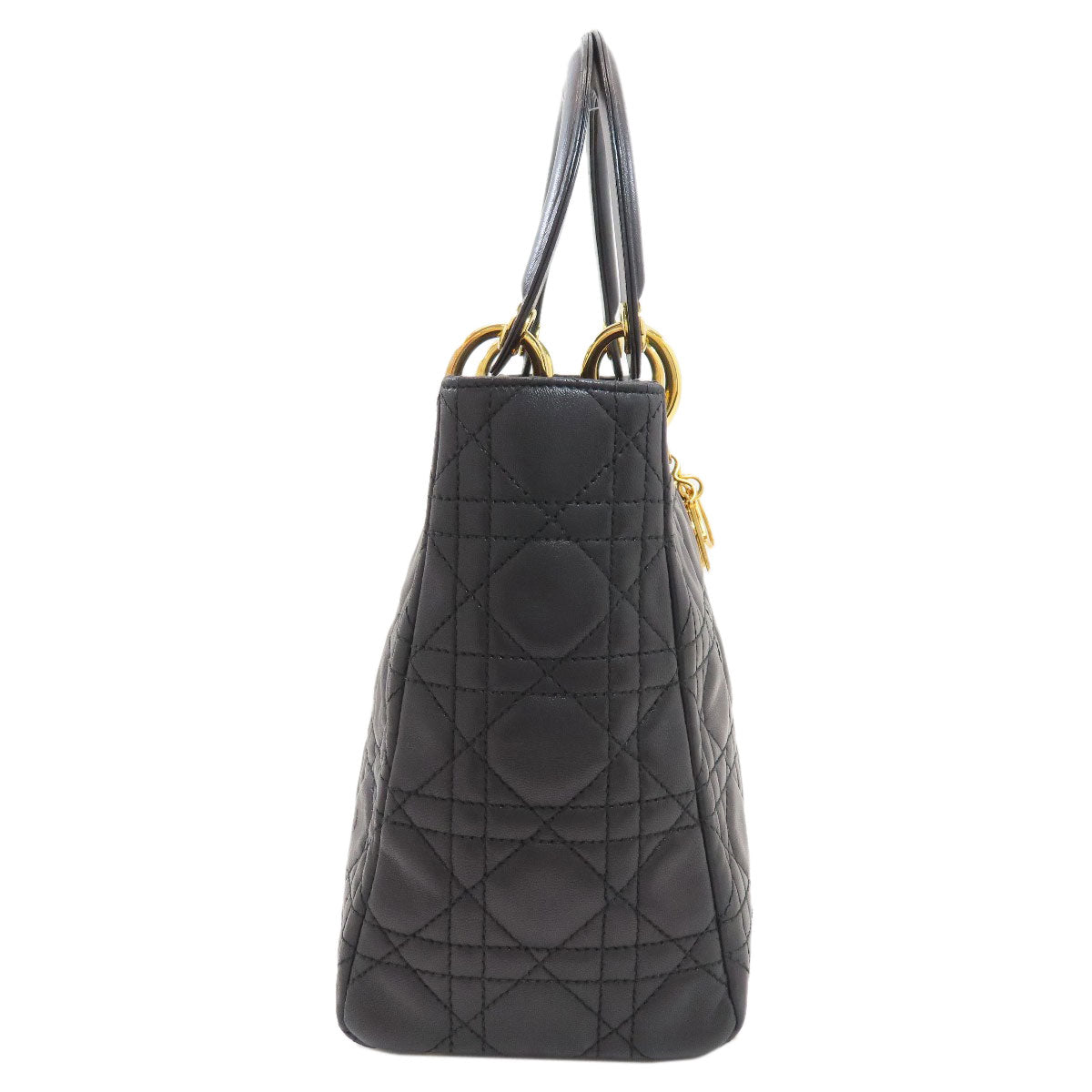 CHRISTIAN DIOR Lady Dior Handbag Lambskin Ladies [Used]