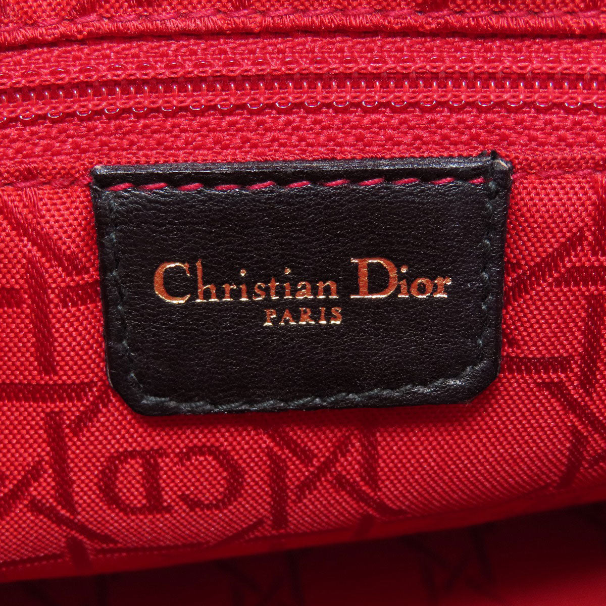 CHRISTIAN DIOR Lady Dior Handbag Lambskin Ladies [Used]