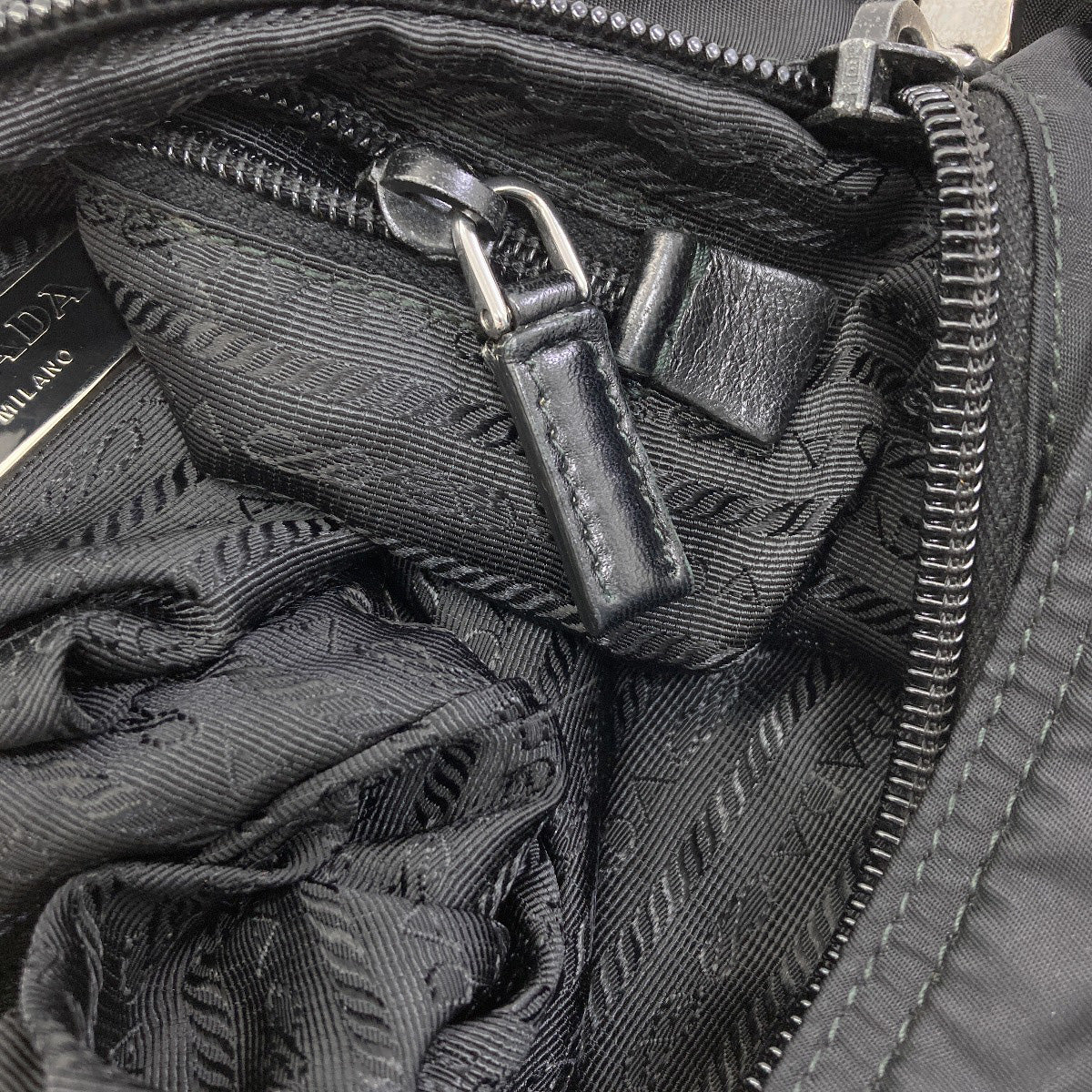 PRADA BT0715 Logo Hardware Shoulder Bag Nylon Ladies [Used]