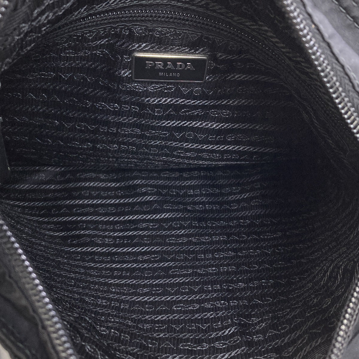 PRADA BT0715 Logo Hardware Shoulder Bag Nylon Ladies [Used]