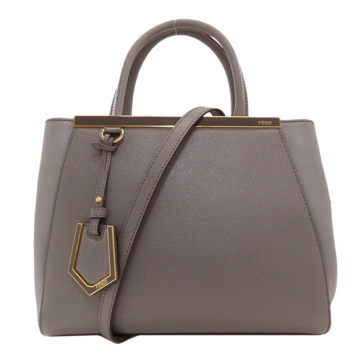 FENDI 2 Joule 2WAY Handbag Leather Ladies [Used]