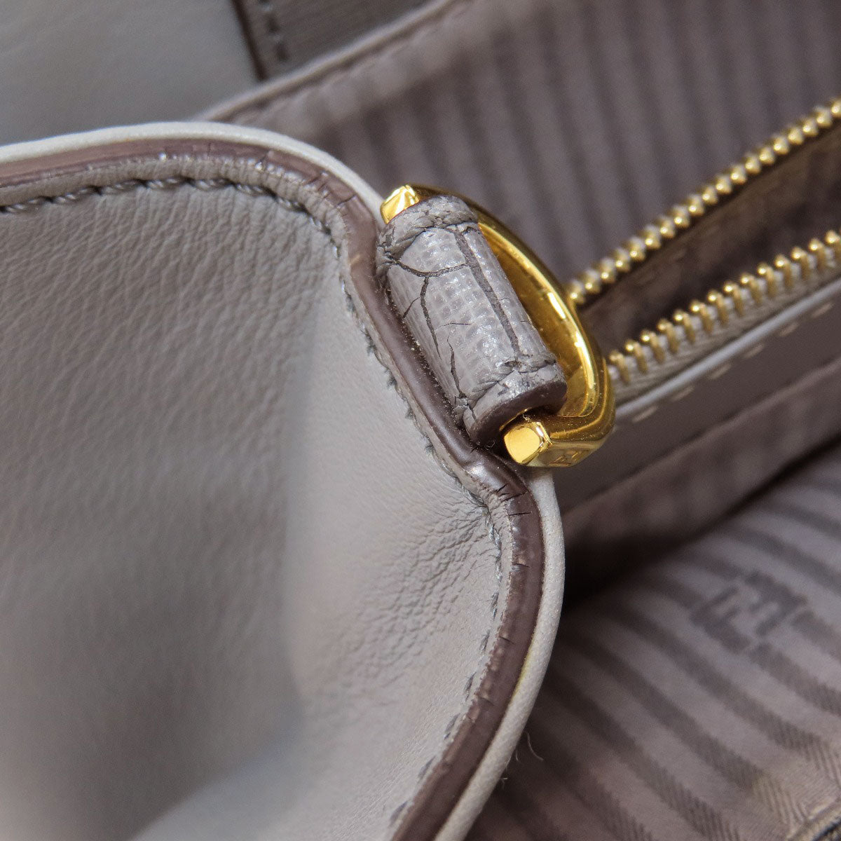 FENDI 2 Joule 2WAY Handbag Leather Ladies [Used]