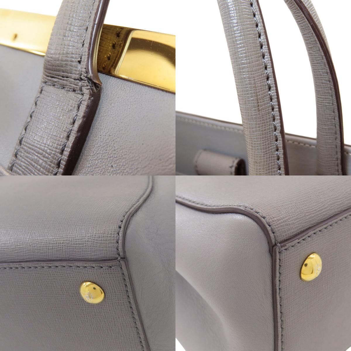FENDI 2 Joule 2WAY Handbag Leather Ladies [Used]