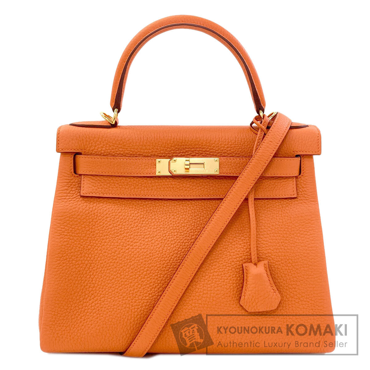 HERMES Kelly 28 Inner stitch GoldHardware Handbag Togo Ladies [Used]