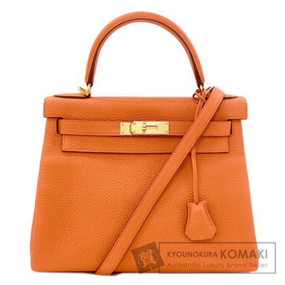 HERMES Kelly 28 Inner stitch GoldHardware Handbag Togo Ladies [Used]