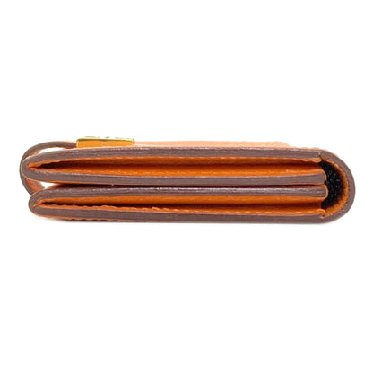 HERMES Bearn Gold Hardware Card Case Calf Ladies [Used]
