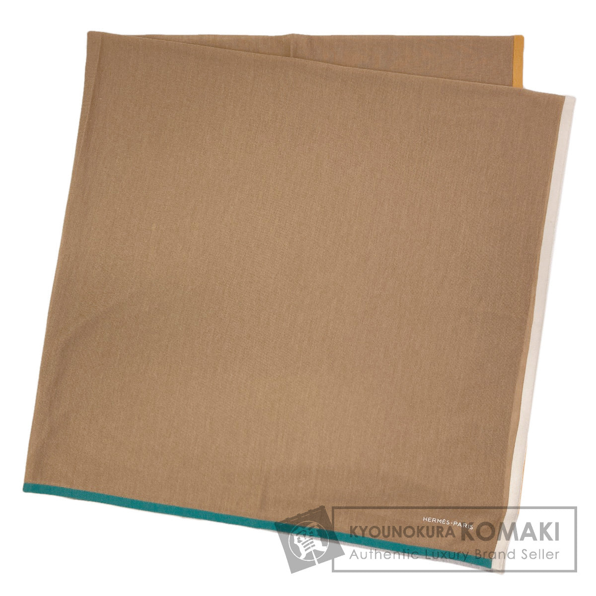 HERMES Carre120 Scarf Cashmere SilkLadies [Used]