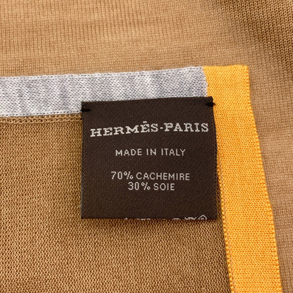 HERMES Carre120 Scarf Cashmere SilkLadies [Used]