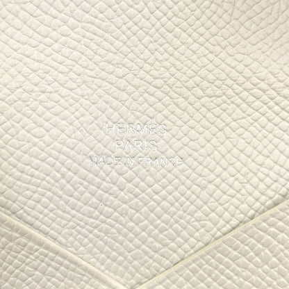 HERMES Calvi SilverHardware Card Case Epsom Ladies [Used]