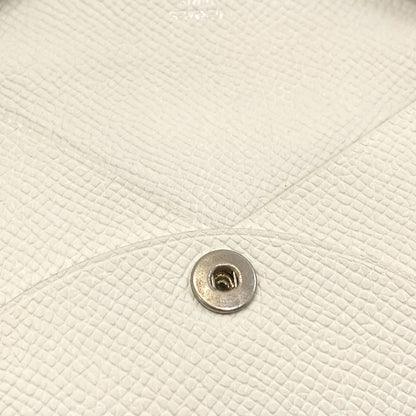 HERMES Calvi SilverHardware Card Case Epsom Ladies [Used]