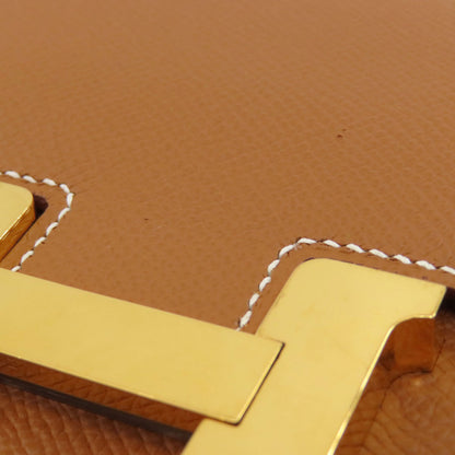 HERMES Constance Mini 18 Gold GoldHardware Shoulder Bag Epsom Ladies [Used]
