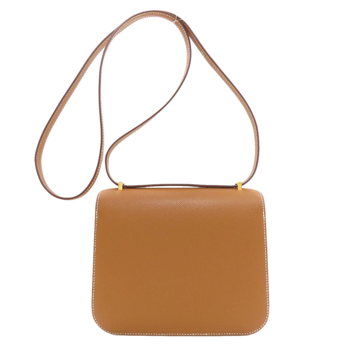 HERMES Constance Mini 18 Gold GoldHardware Shoulder Bag Epsom Ladies [Used]