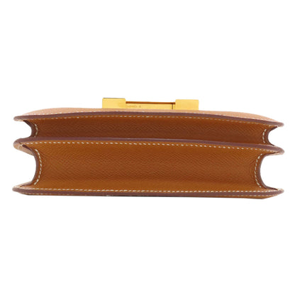 HERMES Constance Mini 18 Gold GoldHardware Shoulder Bag Epsom Ladies [Used]