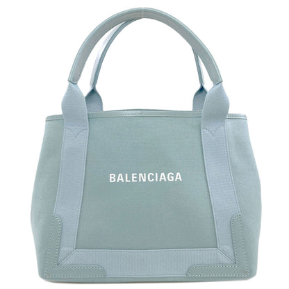 BALENCIAGA 339933 NAVY CABAS Handbag Canvas Ladies [Used]