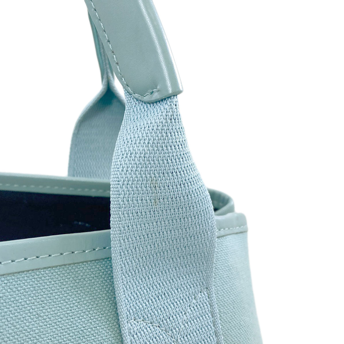 BALENCIAGA 339933 NAVY CABAS Handbag Canvas Ladies [Used]