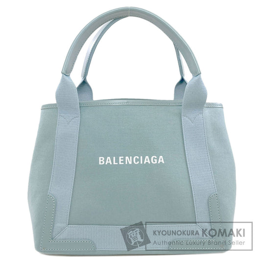 BALENCIAGA 339933 NAVY CABAS Handbag Canvas Ladies [Used]