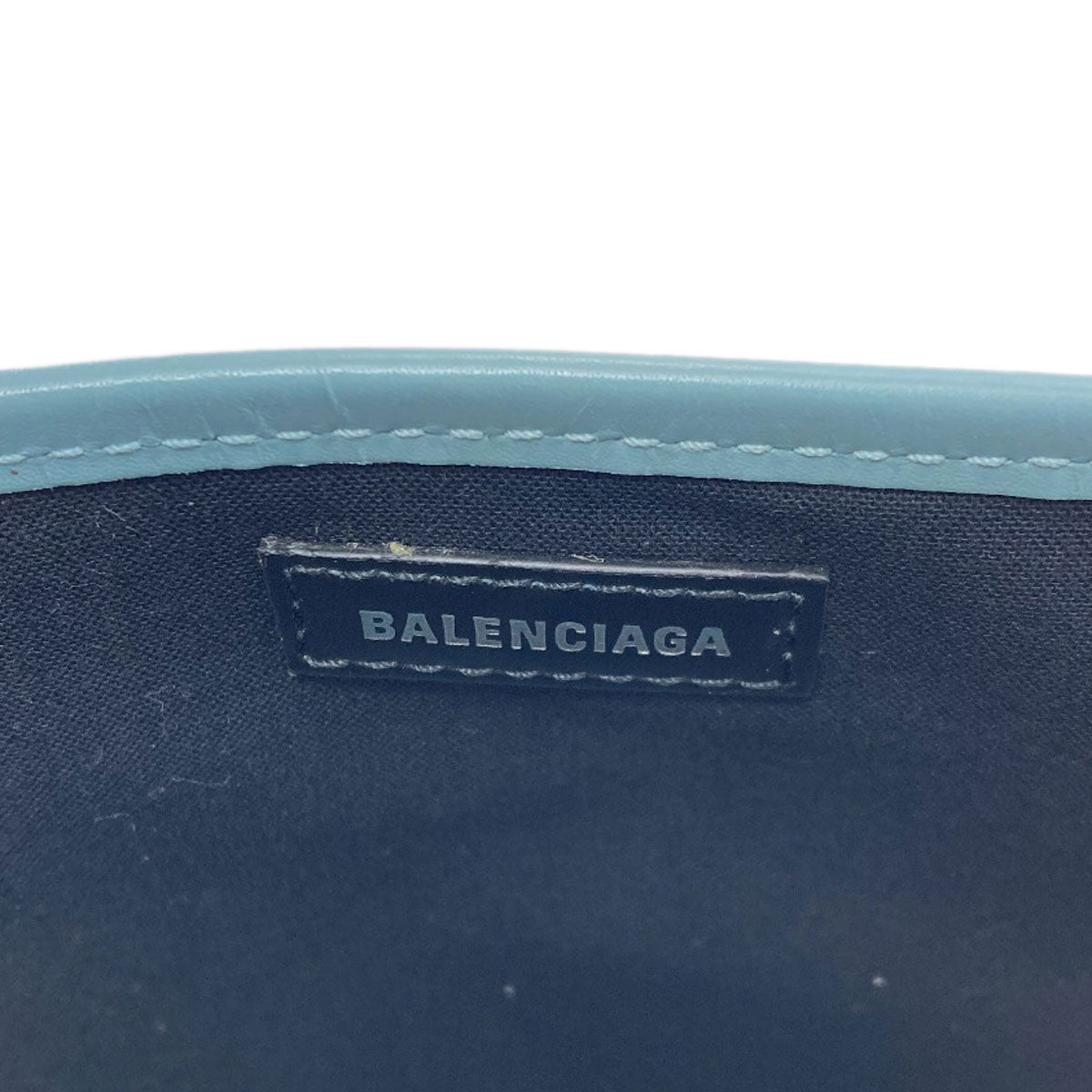 BALENCIAGA 339933 NAVY CABAS Handbag Canvas Ladies [Used]