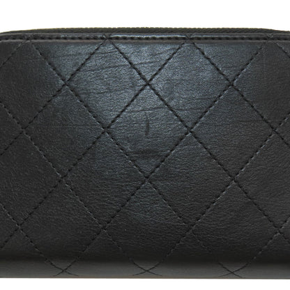 CHANEL COCO Mark Matelasse GoldHardware Bifold Wallet with Coin Pocket Calf Ladies [Used]