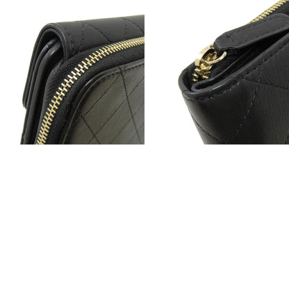 CHANEL COCO Mark Matelasse GoldHardware Bifold Wallet with Coin Pocket Calf Ladies [Used]
