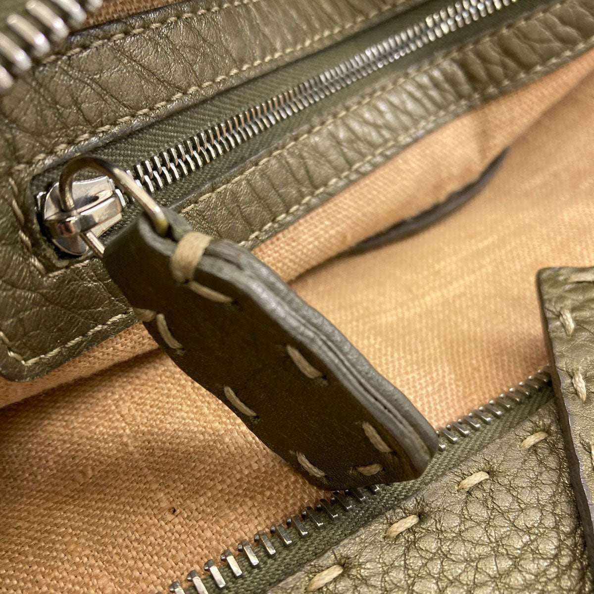 FENDI Celeria Handbag Leather Ladies [Used]