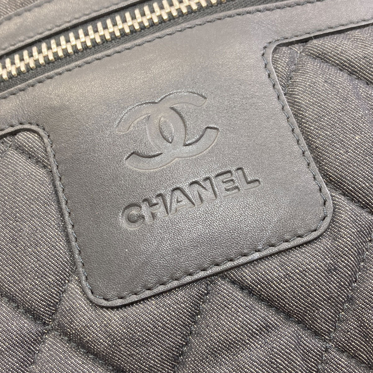 CHANEL Cococoon Tote Bag Denim Ladies [Used]