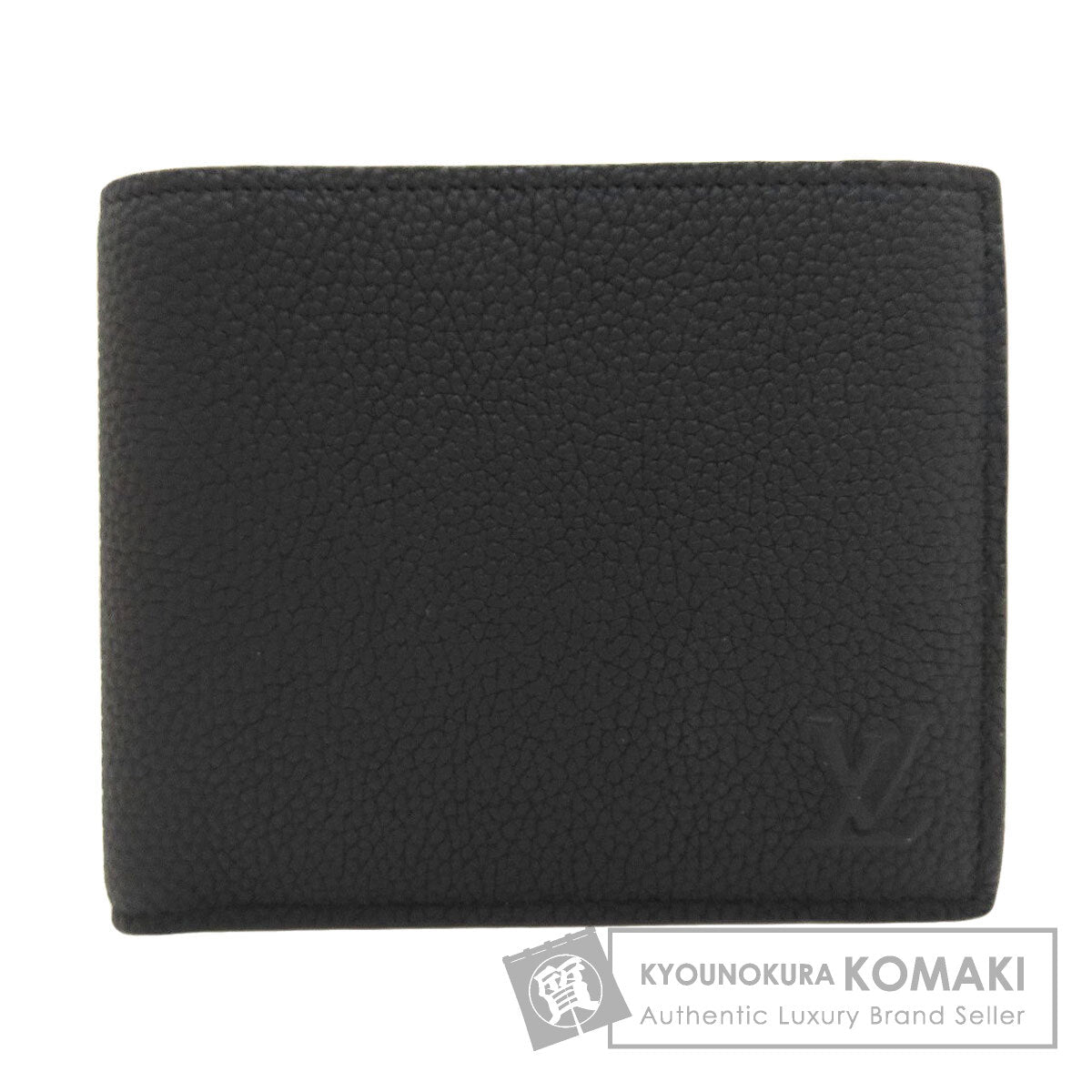 LOUIS VUITTON M25944 Portefeiulle Marco Aerogram Bifold Wallet with Coin Pocket Calf mens [Used]