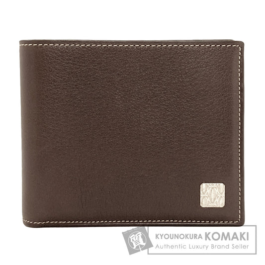 CARTIER logo Bifold Wallet No Coin Pocket Leather mens [Used]