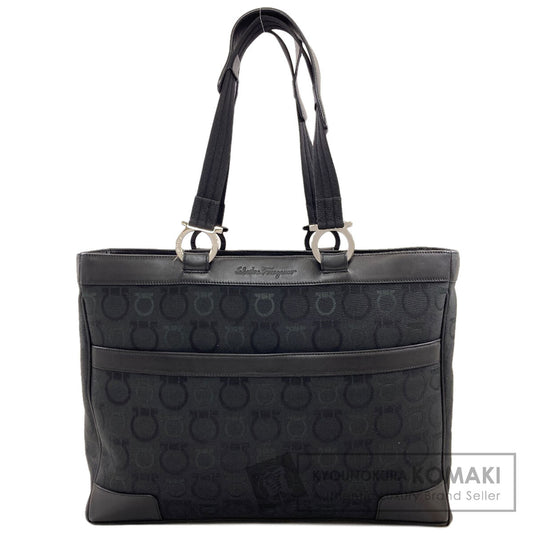 Salvatore Ferragamo GanciniHardware Tote Bag Canvas Ladies [Used]